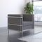 Flash Furniture Gray LeatherSoft Chair with Double Bar Frame ZB-REGAL-810-1-CHAIR-GY-GG - alternate 1